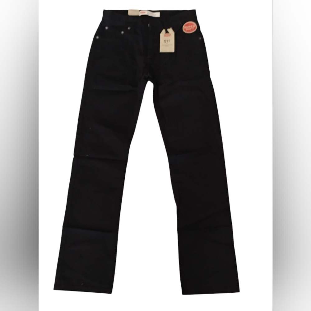 Levi's 511 Boy's Size 16 28 x 28 Black Slim Fit Jeans